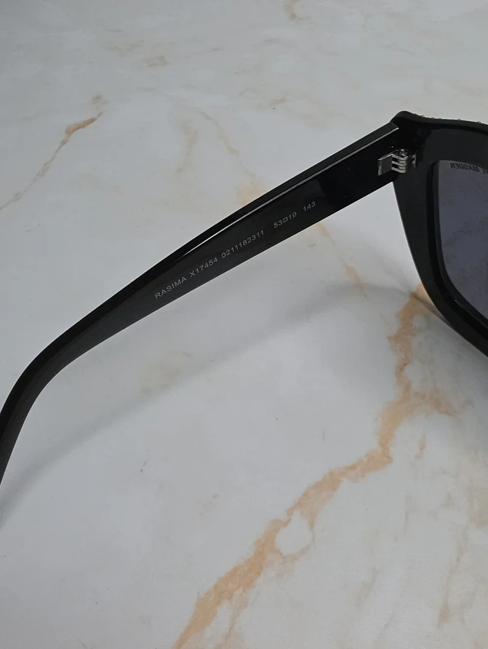Steve Madden Black Crystal-Trim Cat Eye Sunglasses